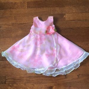 WonderKids Pink Floral Dress